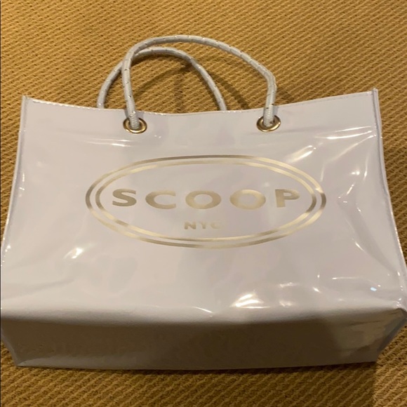 Scoop NYC Handbags - SCOOP THICK PLASTIC SHOPPING BAG/TOTE